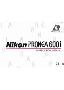 Nikon Pronea 600 i manual. Camera Instructions.